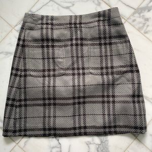 JCrew plaid skirt